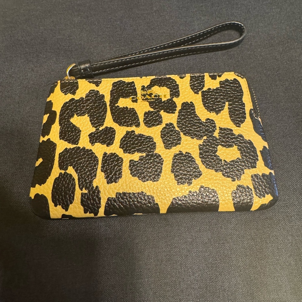 Coach Leopard Print Wristlet